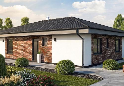 Проект 1-этажного дома 104 м² из газобетона с удобной планировкой