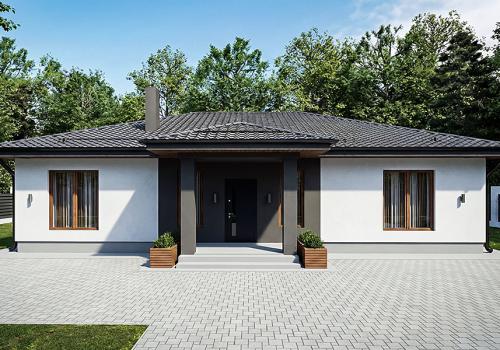 Обзор проекта дома 170 м² с 4 спальнями и большой террасой