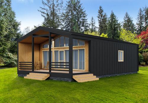 Проект одноэтажного каркасного дома 73 м² в стиле Барнхаус