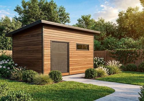 Идеи стильных хозблоков на дачу из дерева для сборки своими руками [6 фото]