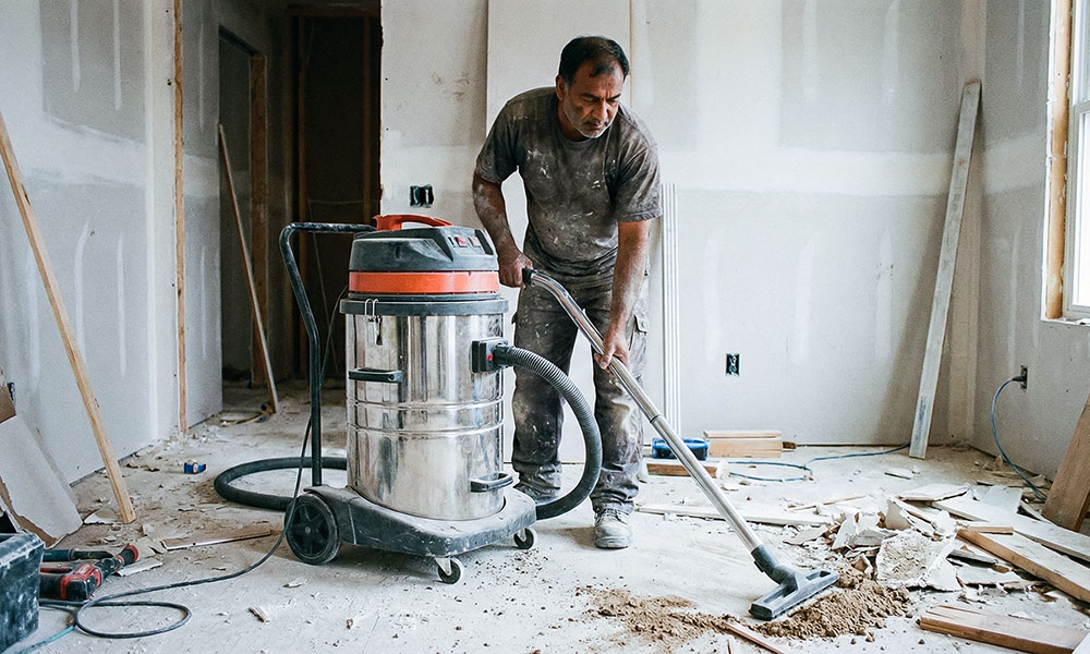 выбираем строительный пылесос для уборки после ремонта