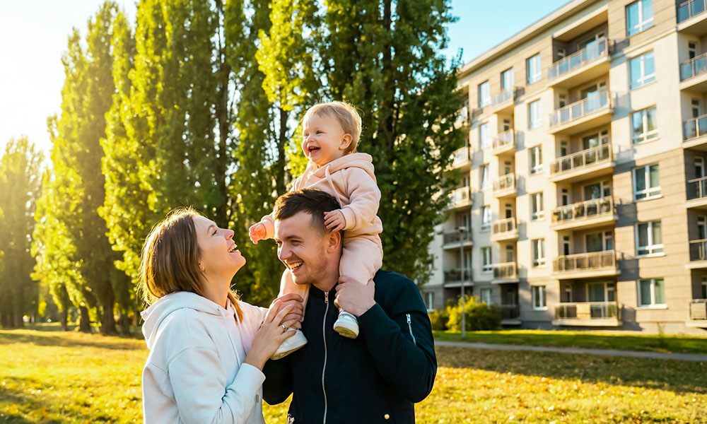 счастливая семья - семейная ипотека