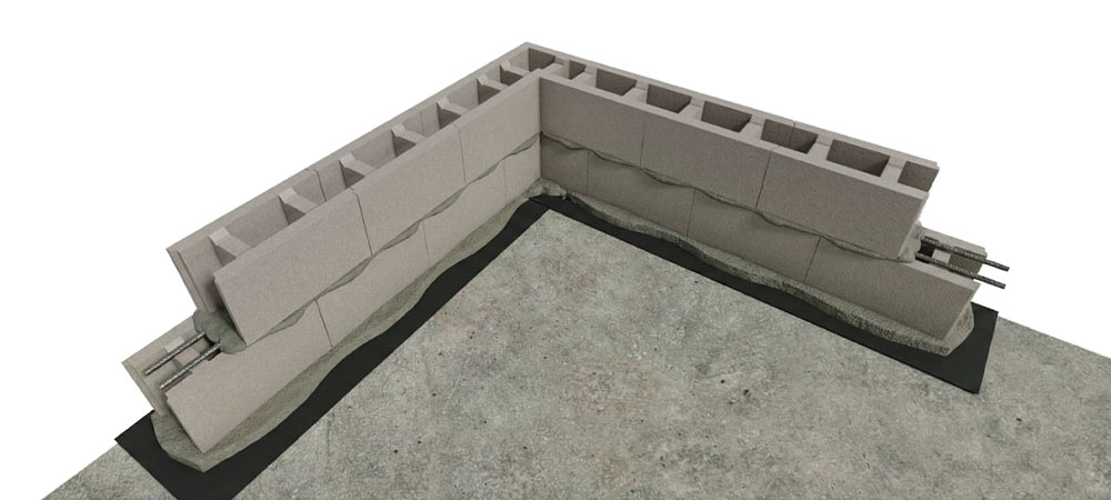 смарт блок укладка второго ряда блоков