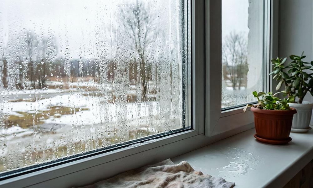 плачут и потеют окна откуда вода на подоконнике