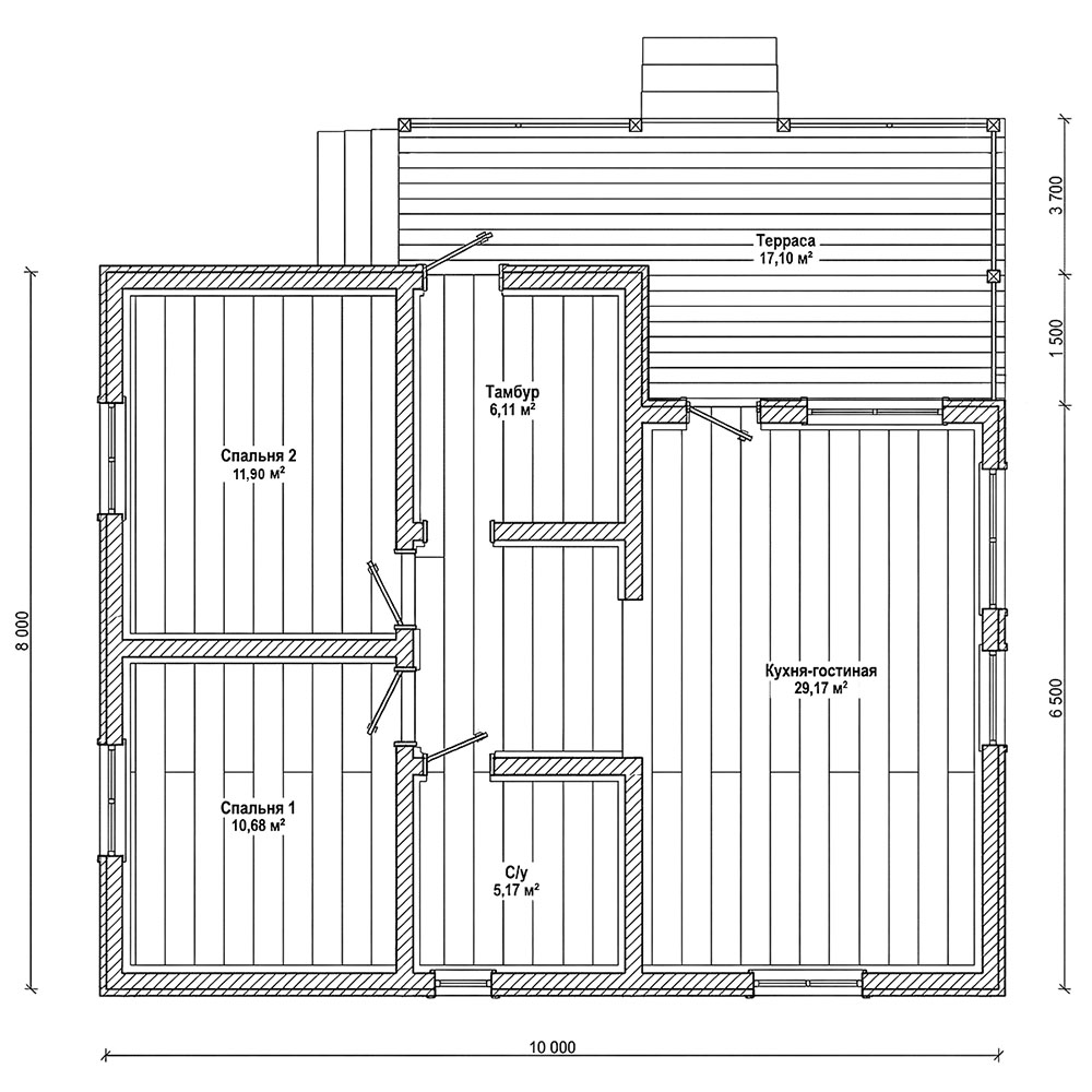 Планировка дома 80 кв.м. жилая 63 кв м