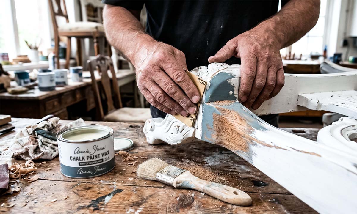 Процесс состаривания винтажной мебели