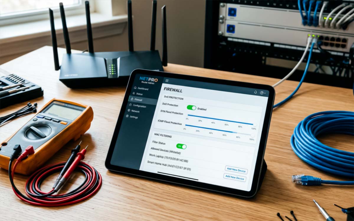 Интерфейс настройки роутера