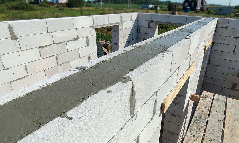армопояс для дома из газобетона своими руками