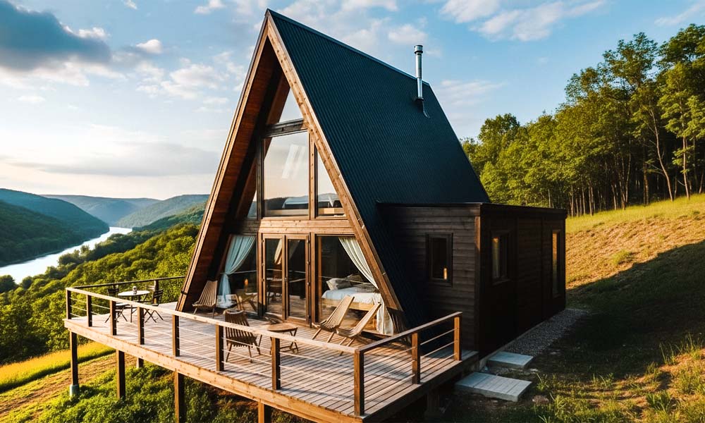 дом а-фрейм архитектурный стиль